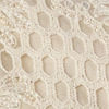 Cream Net Indo Western Jacket with Embroidery